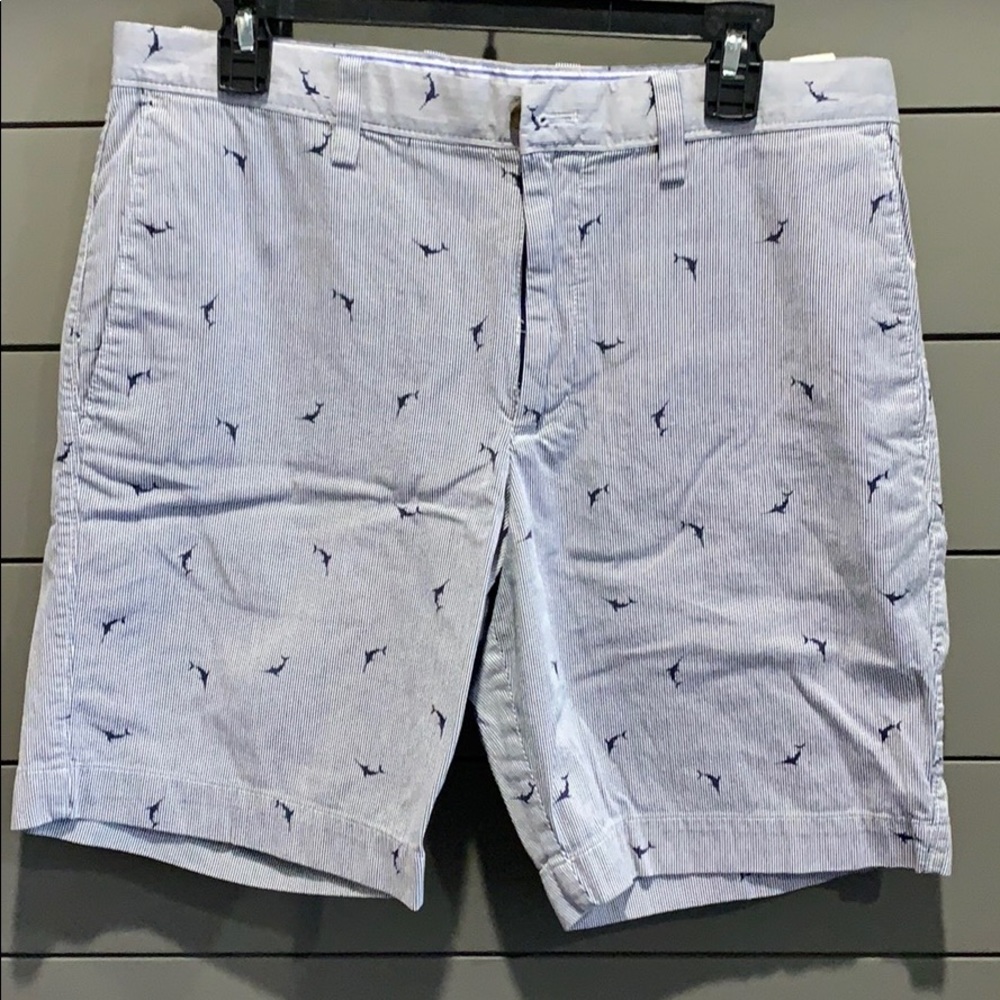 Banana Republic Pinstripe and Blue Marlin Shorts